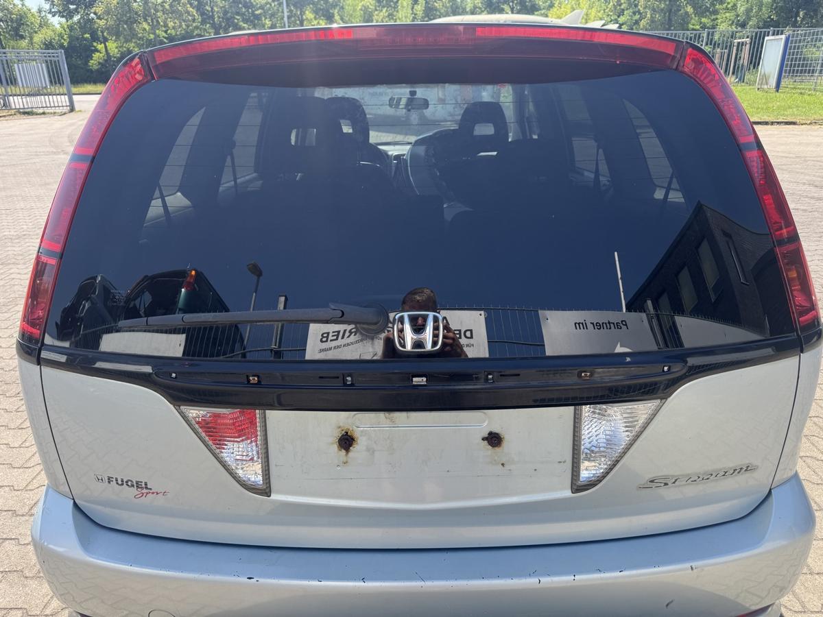 Honda Stream RN1 original Heckklappe mit Heckscheibe BG51M Opal Blue Silver Met Bj.2004